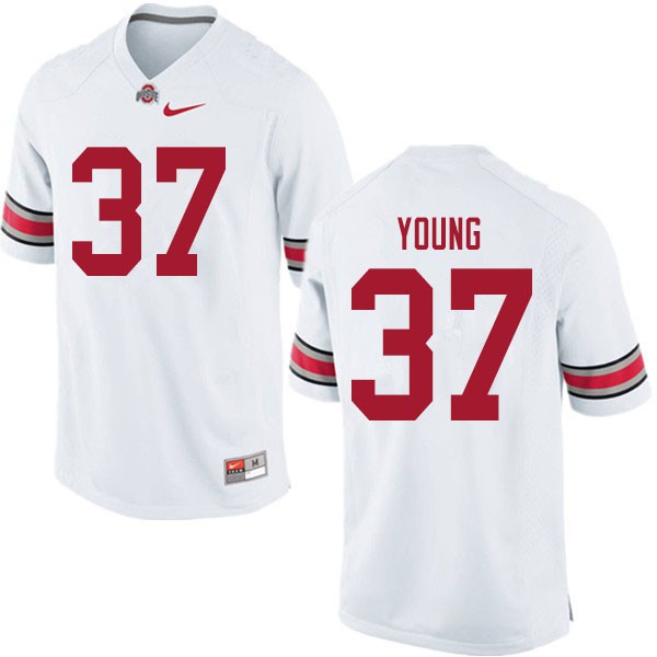 Ohio State Buckeyes #37 Craig Young Men University Jersey White